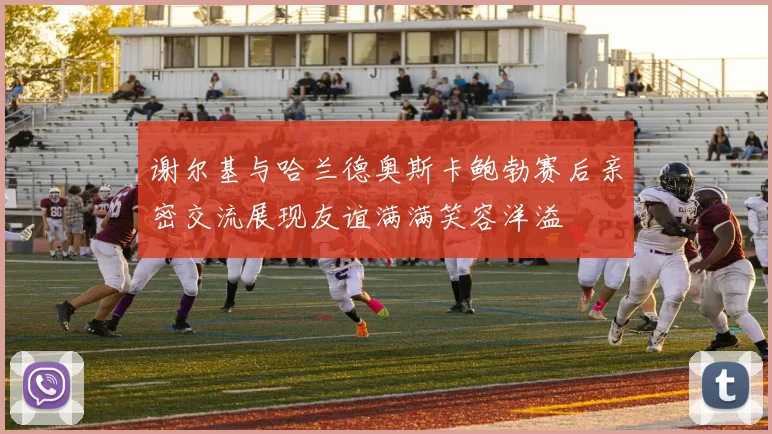 谢尔基与哈兰德奥斯卡鲍勃赛后亲密交流展现友谊满满笑容洋溢